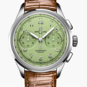 Replica Breitling Premier Heritage B09 Chronograph 40 Steel Mint AB0930D31L1P1 Men Watch
