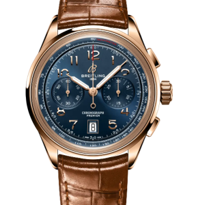 Replica Breitling Premier B01 Chronograph 42 Red Gold RB0145171C1P1 Watch