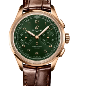 Replica Breitling Premier Heritage B09 Chronograph 40 Red Gold RB0930361L1P1 Watch