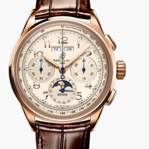 Replica Breitling Premier Heritage B25 Datora 42 Red Gold Silver RB2510371G1P1 Men Watch