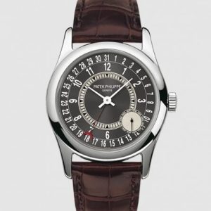 Cheapest Patek Philippe Calatrava 6000G Grey Watches Prcies Replica 6000G-010 White Gold