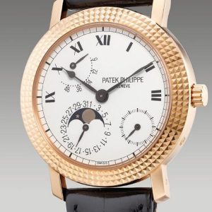 Cheapest Patek Philippe Power Reserve Moon 5057 Cortina Jubilee Watches Prcies Replica 5057R-001 Rose Gold