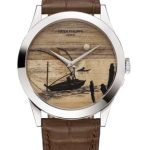 Cheapest Patek Philippe Watch Price Replica Calatrava 5089G Fisherman in a Boat 5089G-116 White Gold