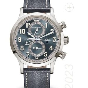 Cheapest Patek Philippe Complications Calatrava Pilot Travel Time Chronograph Watches Prices Replica 5924G-001