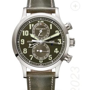 Cheapest Patek Philippe Complications Calatrava Pilot Travel Time Chronograph Watches Prices Replica 5924G-010