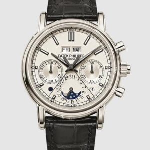 Cheapest Patek Philippe Grand Complications Perpetual Calendar Split-Seconds Chronograph 5204 Watches Prcies Replica 5204P-001 Platinum