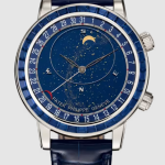 Cheapest Patek Philippe Grand Complications Celestial 6104 Platinum - blue Sapphire Watches Prices Replica 6104/11P-010