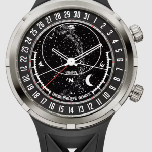 Cheapest Patek Philippe Grand Complications Celestial Sunrise and Sunset 6105 White Gold Watches Prices Replica 6105G-001