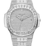 Cheap Patek Philippe Nautilus 5719 White Gold Full Diamond Watches for sale 5719/1G-001