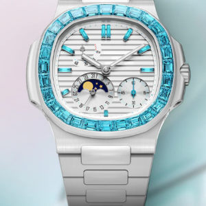Cheap Patek Philippe Nautilus Watches for sale 5712 Nautilus Custom Blue Gemstone