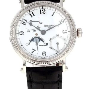 Cheapest Patek Philippe 5015 Power Reserve Moon Watches Prcies Replica 5015G White Gold