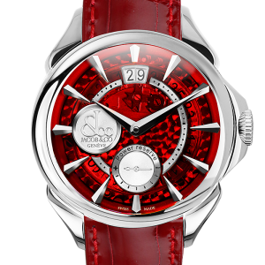Jacob & Co. PALATIAL CLASSIC MANUAL BIG DATE MINERAL CRYSTAL DIAL STEEL CASE Watch Replica PC400.10.NS.MR.A Jacob and Co Watch Price