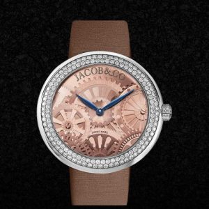 Jacob and Co BRILLIANT TWO ROWS Replica Watch 210.020.10.RT.OY.3NS