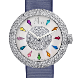 Jacob & Co. Ladies Brilliant HALF PAVE Replica Watch BQ030.10.RH.KR.A