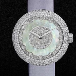 Jacob and Co BRILLIANT HALF PAVE Replica Watch 210.030.10.RH.PL.3RD