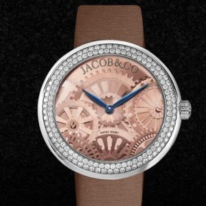 Jacob and Co BRILLIANT TWO ROWS Replica Watch 210.030.10.RT.OY.3NS