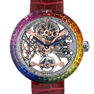 Jacob & Co. BRILLIANT SKELETON BAGUETTE RAINBOW Watch BS531.30.CR.CB.A Jacob and Co Replica Watch
