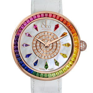 Jacob & Co. Ladies Brilliant RAINBOW ROSE GOLD Replica Watch BA537.40.GR.KW.A