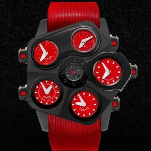 Jacob and Co Grand Five Time Zone Replica Watch 330.100.11.NS.KR.4NS