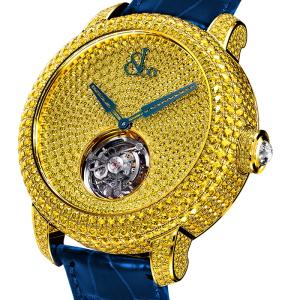 Jacob & Co. Caviar Tourbillon Pave Yellow Diamonds Watch CV201.50.RY.RY.A Jacob and Co Replica Watch