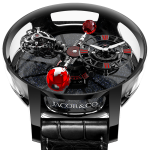 Jacob & Co. Astronomia TOURBILLON BLACK CERAMIC BLACK & RED MOVEMENT Watch Replica AT100.95.KR.SD.B Jacob and Co Watch Price