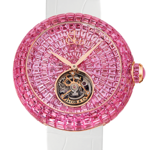 Jacob & Co. Brilliant Flying Tourbillon Pink Sapphires Watch BT543.40.IP.IP.B Jacob and Co Replica Watch