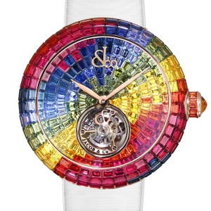 Jacob & Co. Brilliant Flying Tourbillon Peru Mountain Color Watch BT543.40.MX.UA.B Jacob and Co Replica Watch