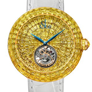 Jacob & Co. Brilliant Flying Tourbillon Yellow Diamonds Watch BT543.50.YD.UA.B Jacob and Co Replica Watch