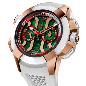 Jacob & Co. Epic X Chrono Rose Gold Green Dial Watch Replica EC312.42.PB.GR.A Jacob and Co Watch Price