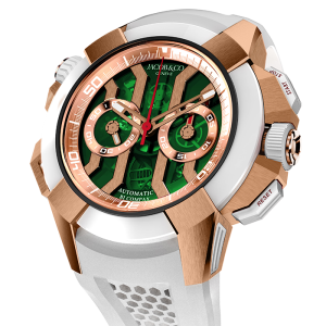 Jacob and Co Epic X Chrono Rose Gold Green Dial Replica Watch EC312.42.SB.GN.A