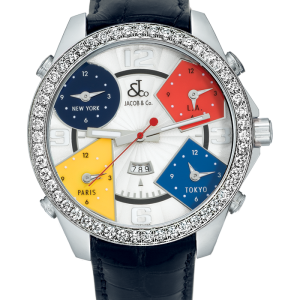 Jacob and Co Five Time Zone Replica Watch Price JC-1