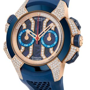 Jacob & Co. Epic X Chrono ROSE GOLD PAVE Watch Replica ec412.42.ac.aa.abrua Jacob and Co Watch Price