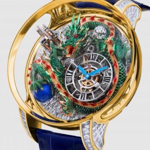 Jacob & Co. ASTRONOMIA DRAGON YELLOW GOLD BAGUETTE Watch Replica AT802.50.DR.UB.ABALA Jacob and Co Watch Price