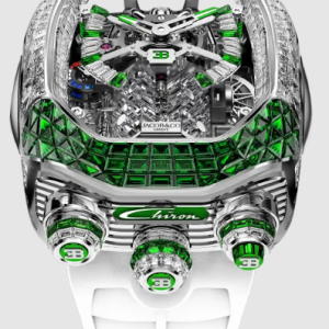 Jacob & Co. bugatti chiron tourbillon baguette WHITE GOLD (DIAMONDS & TSAVORITES) Watch Replica BU800.30.AK.UA.ABRUA Jacob and Co Watch Price