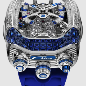 Jacob & Co. bugatti chiron tourbillon baguette WHITE GOLD (DIAMONDS & BLUE SAPPHIRES) Watch Replica BU800.30.AM.UA.A Jacob and Co Watch Price