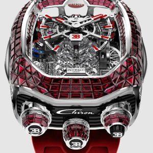 Jacob & Co. BUGATTI CHIRON TOURBILLON BAGUETTE RUBIES WHITE GOLD Watch Replica BU800.30.BR.UA.ABRUA Jacob and Co Watch Price