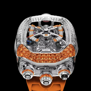 Jacob & Co. bugatti chiron tourbillon baguette WHITE GOLD (DIAMONDS & ORANGE SAPPHIRES) Watch Replica BU800.30.AL.UA.A Jacob and Co Watch Price