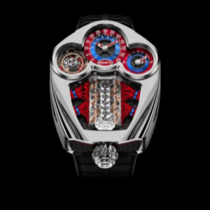 Jacob & Co. bugatti tourbillon BLUE & RED (POLISHED TITANIUM) Watch Replica BU300.20.AA.AA.A Jacob and Co Watch Price