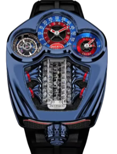 Jacob & Co. Bugatti Tourbillon TITANIUM & BLUE PVD Watch Replica BU300.22.AA.AA.B Jacob and Co Watch Price