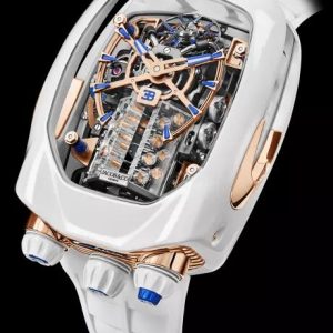 Jacob & Co. BUGATTI CHIRON ROSE GOLD & WHITE CERAMIC COATING Watch Replica BU220.27.AC.UA.ABRUA Jacob and Co Watch Price