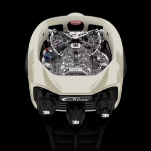 Jacob & Co. BUGATTI CHIRON TOURBILLON TITANIUM & OFF WHITE CERAMIC (BLACK ACCENTS) Watch Replica BU220.27.AM.UA.A Jacob and Co Watch Price