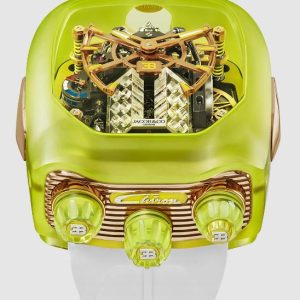 Jacob & Co. BUGATTI CHIRON TOURBILLON YELLOW MATTE SAPPHIRE CRYSTAL Watch Replica BU210.80.AF.UA.B Jacob and Co Watch Price