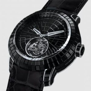 Jacob & Co. CAVIAR TOURBILLON BAGUETTE BLACK DIAMONDS Watch Replica CV201.30.BS.BS.B Jacob and Co Watch Price