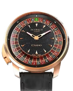 Jacob & Co. CASINO TOURBILLON ROSE GOLD (BLACK AVENTURINE DIAL) Watch Replica CA100.40.AA.AB.A Jacob and Co Watch Price