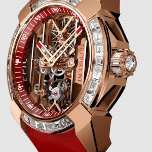 Jacob & Co. EPIC X ROSE GOLD BAGUETTE (RED INNER RING) Watch Replica EX100.43.BD.AA.ABRUA Jacob and Co Watch Price