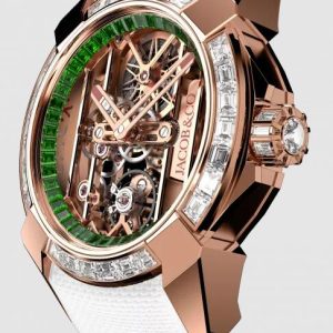 Jacob & Co. EPIC X ROSE GOLD BAGUETTE (TSAVORITE INNER RING) Watch Replica EX100.43.BD.BB.ABRUA Jacob and Co Watch Price
