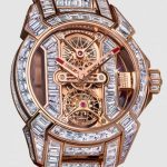 Jacob & Co. EPIC X TOURBILLION SKELETON BAGUETTE ROSE GOLD DIAMOND BRACELET Watch Replica EX510.40.BD.BD.A40BD Jacob and Co Watch Price