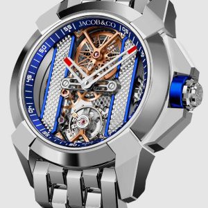 Jacob & Co. EPIC X STAINLESS STEEL BRACELET - BLUE INNER RING Watch Replica EX120.10.AB.AB.A10AA Jacob and Co Watch Price