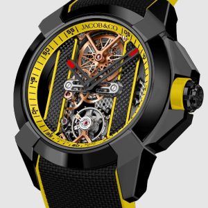 Jacob & Co. EPIC X STAINLESS STEEL BLACK DLC - YELLOW INNER RING Watch Replica EX120.11.AH.AA.ABRUA Jacob and Co Watch Price