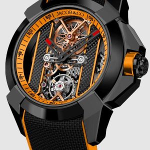 Jacob & Co. EPIC X STAINLESS STEEL BLACK DLC - ORANGE INNER RING Watch Replica EX120.11.AI.AA.ABRUA Jacob and Co Watch Price